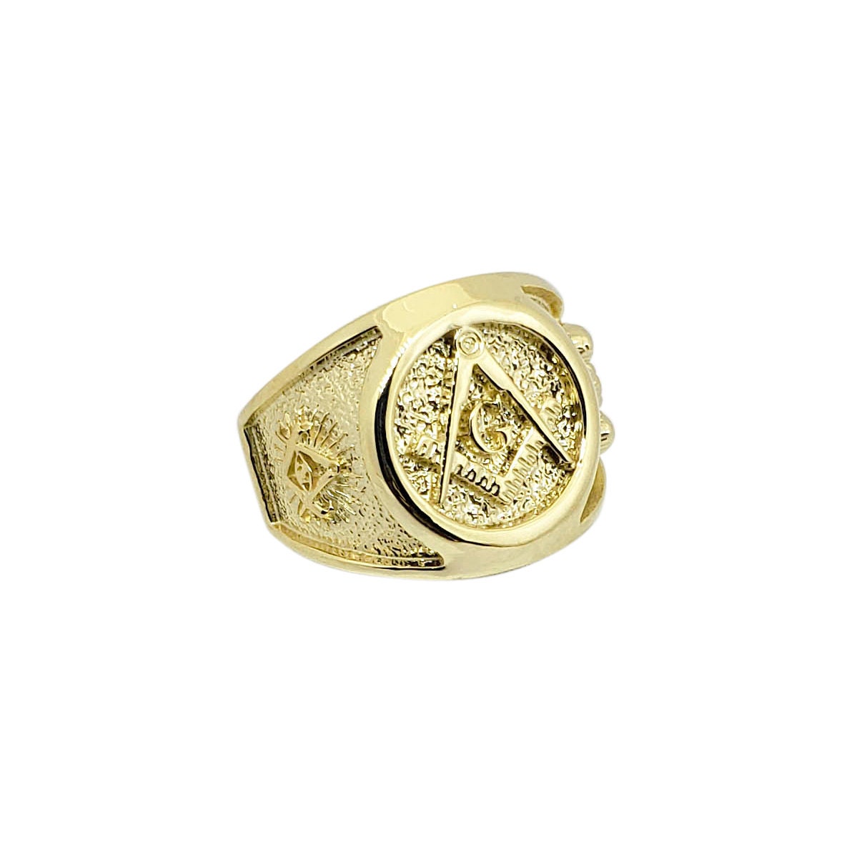 White gold cheap masonic rings