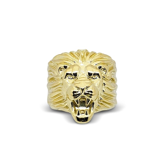 10k gold lion on sale ring