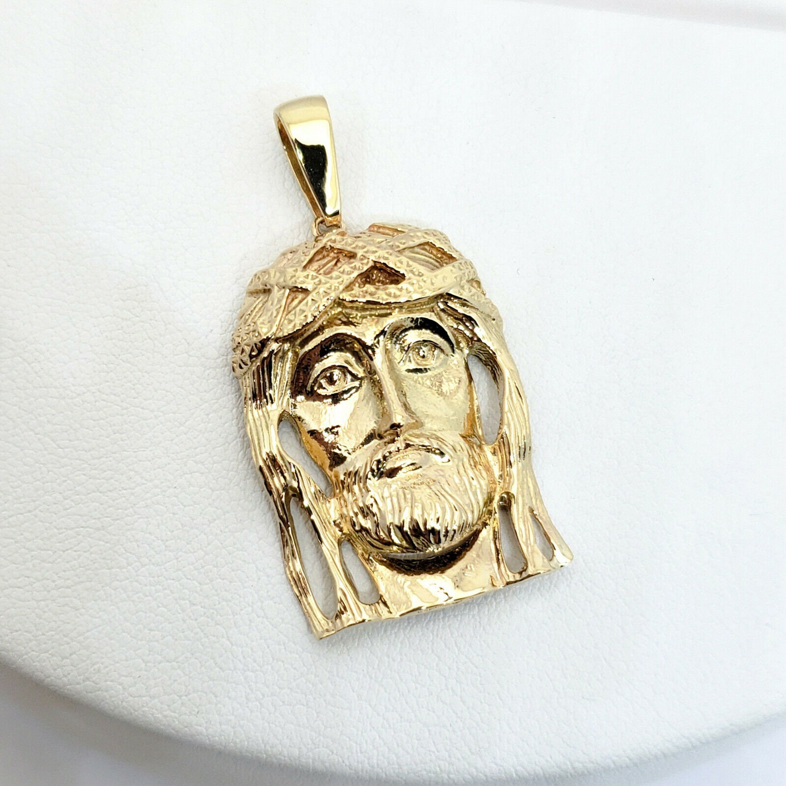 Solid 18K Yellow Gold Jesus Piece Gold Jesus Pendant 9.5g 1 Etsy