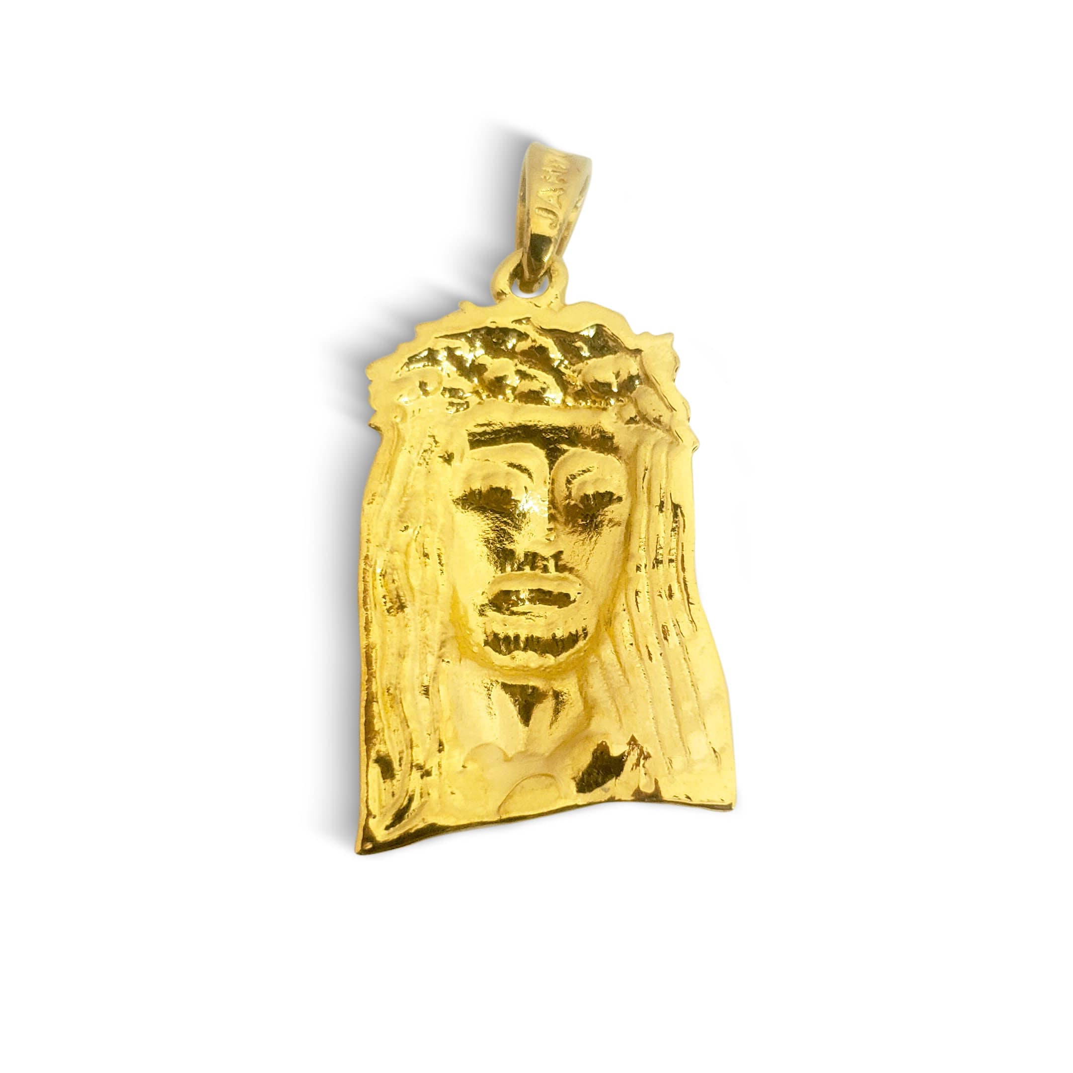 Solid 24K Yellow Gold Jesus Piece Gold Jesus Pendant 4.4g 1 Etsy