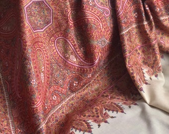 Exclusive Mandala Design Sozni Jamawar Pashmina Shawl