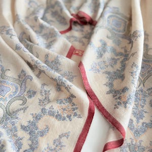 Natural Gulam Design Pashmina Shawl with Intricate Embroidery Details