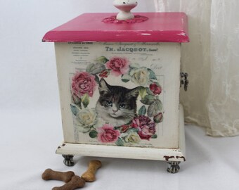 decorative cat food storage containers