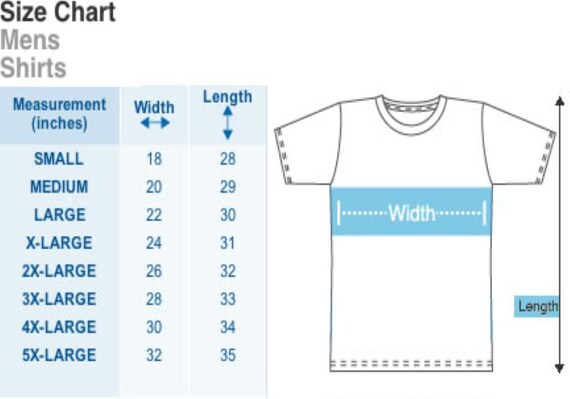 American T Shirt Size Chart