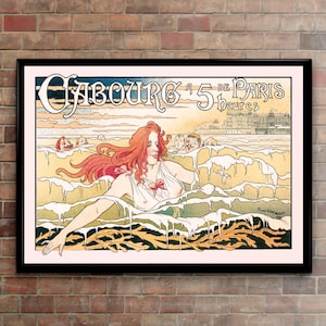 Retro Vintage Art Print, Vintage Poster, Art Nouveau, Lithograph, Livemont, 1897, High Quality, Retro, Vintage Wall Art, Home Decor