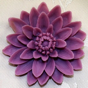 3-cavity Flower Resin Mold Fondant Mold Flexible Silicone Mould Resin ...