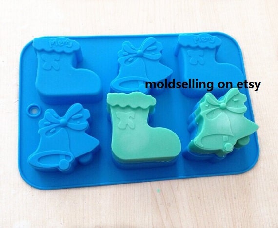 Moules En Silicone Noël 3D - 3 Pièces, 6 Cavités - Pour Gâteaux, Chocolats, Biscuits, Savons, Résine