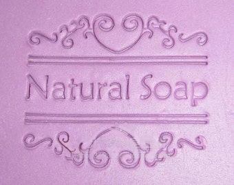 Natural Resin Seal Stamp Soap Stamps Handmade Soap Candle Candy Stamp Cookies Stamp