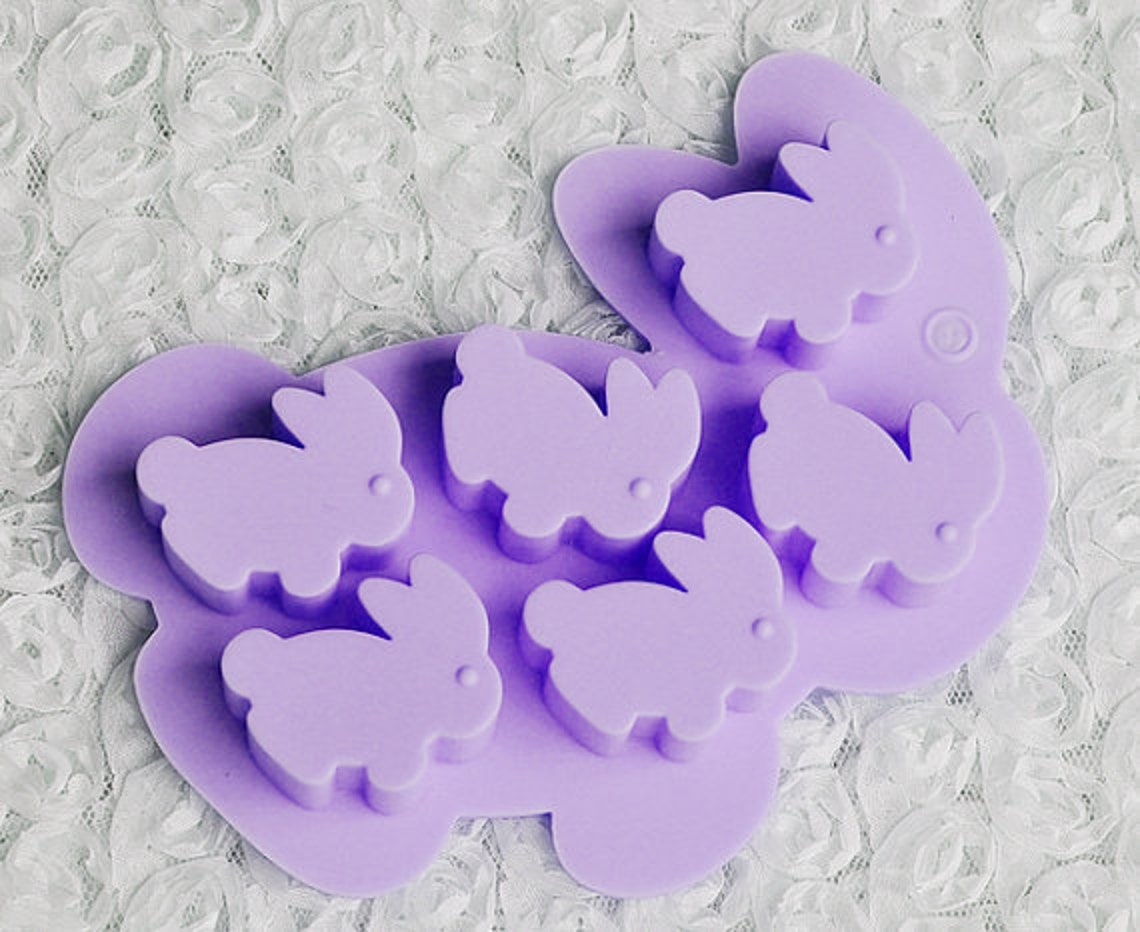 6-cavity Rabbit Ice Mold Ice Tray Flexible Silicone Mold DIY Mold ...