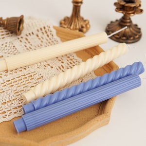 Long rod plastic candle mould Polymer Clay Mold Resin Mold Twist Stripe Pillar candle Tools