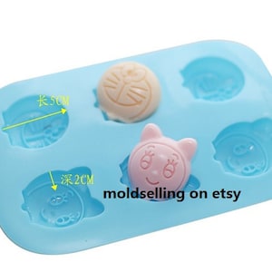 Dora A Dream Cat Cake Mold Mooncake Mold Soap Mold Silicone Mold Soap Mould Biscuit Mold Baking Tool