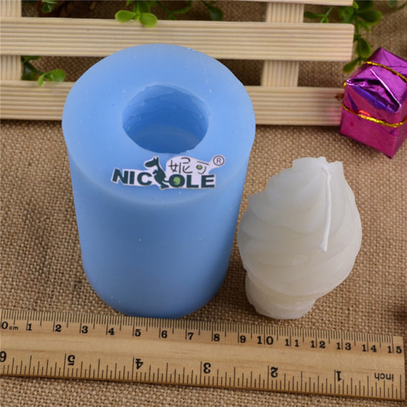 3D Ice Cream Candle Mold Rose Soap Mold Silicone Mold Soap Etsy