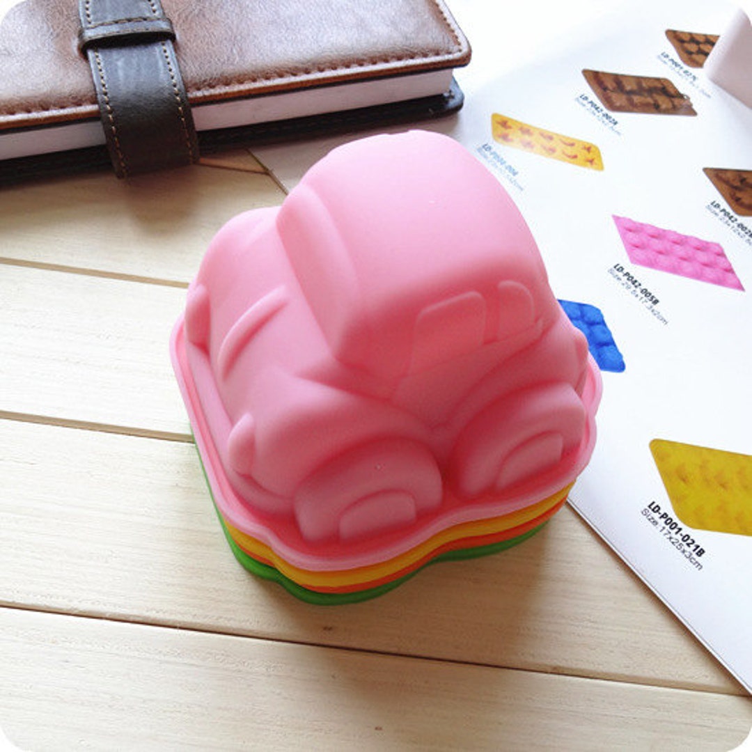 1PCS 3D Car Cake Mold Soap Mold Silicone Mold Soap Mould Biscuit Mold