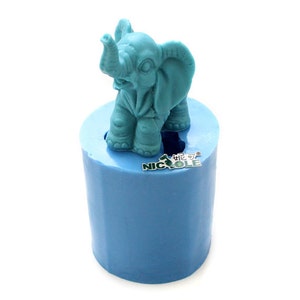 3D Elephant Candle Mold Rose Soap Mold Silicone Mold Soap Mould Crafts Candle Mold R1304
