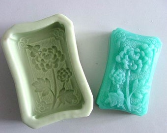 Lotus Floral Soap Mold Flexible Silicone Mold Candy Chocolate Mold Polymer Clay Mold Resin Mold Baking Tools R0029