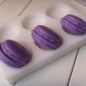 6-Cavity Half Macaron Soap Mold Silicone Mold Soap Mould Crafts Candle Mold
