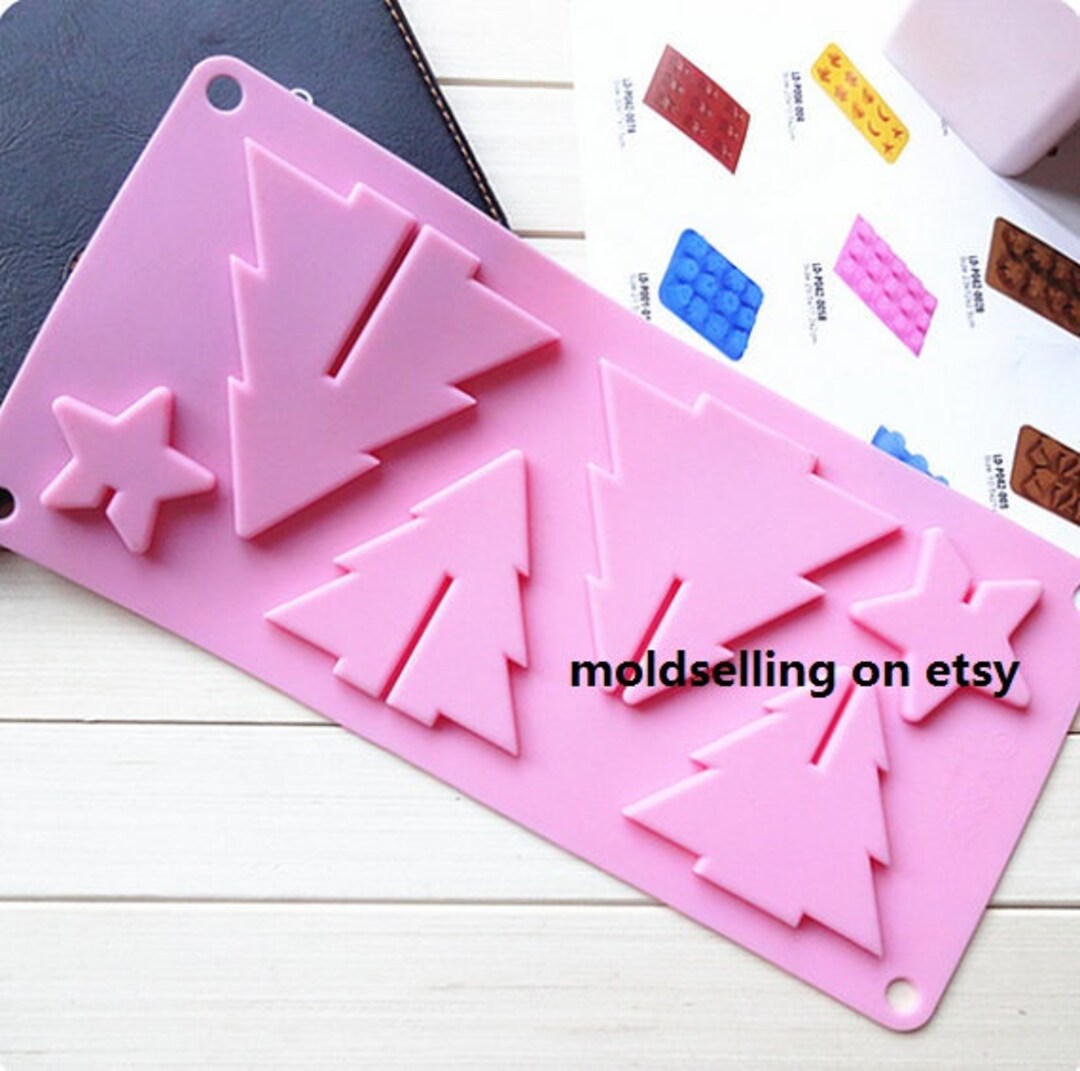 Christmas Tree Cake Mold Soap Mold Silicone Mold Soap Mould Etsy