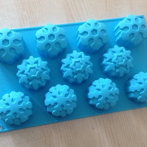 Snowflake Cake Mold Soap Mold Silicone Mold Biscuit Mold Baking Tool Fondant Mold Resin Fimo Mold Jelly Mold