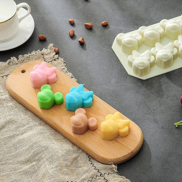 SALE 8-Mickey Minnie Mouse  Chocolate Mold Soap Cake Mold Silicone Epoxy mold Ice Tray Biscuit Baking Tool DIY Bakeware Polymer Clay