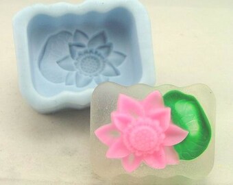 Flower Lotus Soap Mold Flexible Silicone Mold Candy Chocolate Mold Polymer Clay Mold Resin Mold Baking Tools R0339