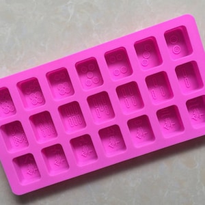 Mahjong Mold Cake Mold Soap Mold Silicone Mold Soap Mould Biscuit Mold Baking Tool DIY Bakeware