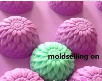 Daisy Floral Cake Mold Soap Mold Silicone Mold Soap Mould Biscuit Mold Baking Tool