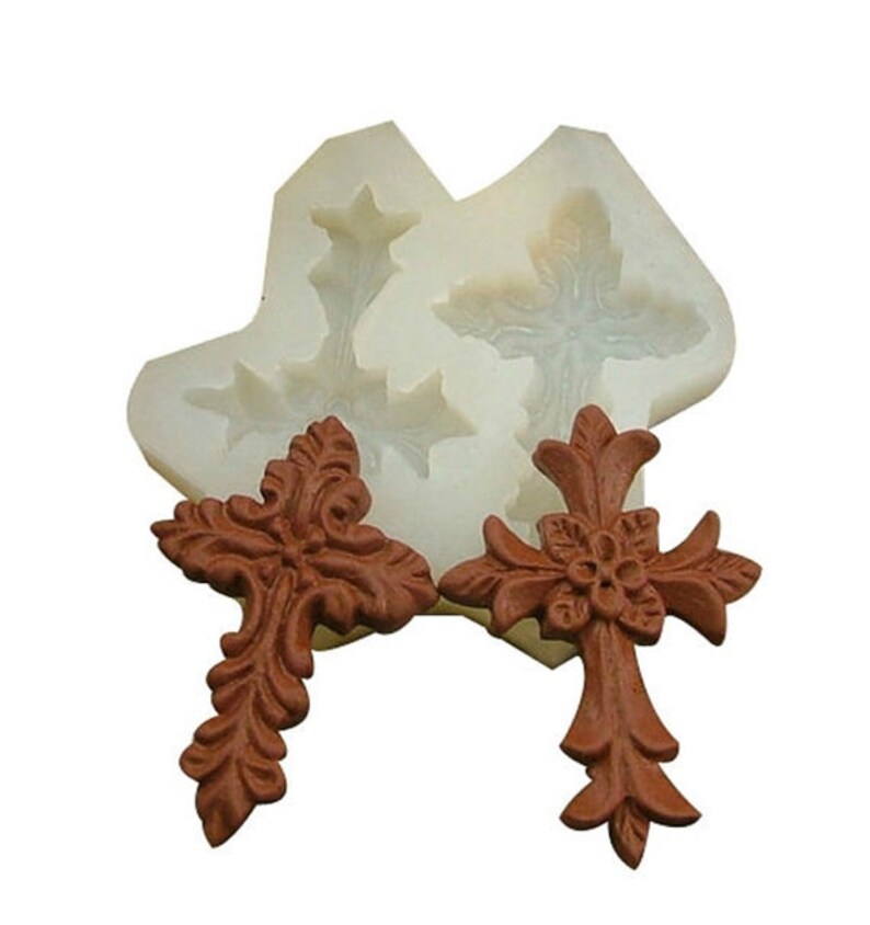2cross Fleur De Lis Chocolate Mold Soap Cake Mold Silicone Etsy