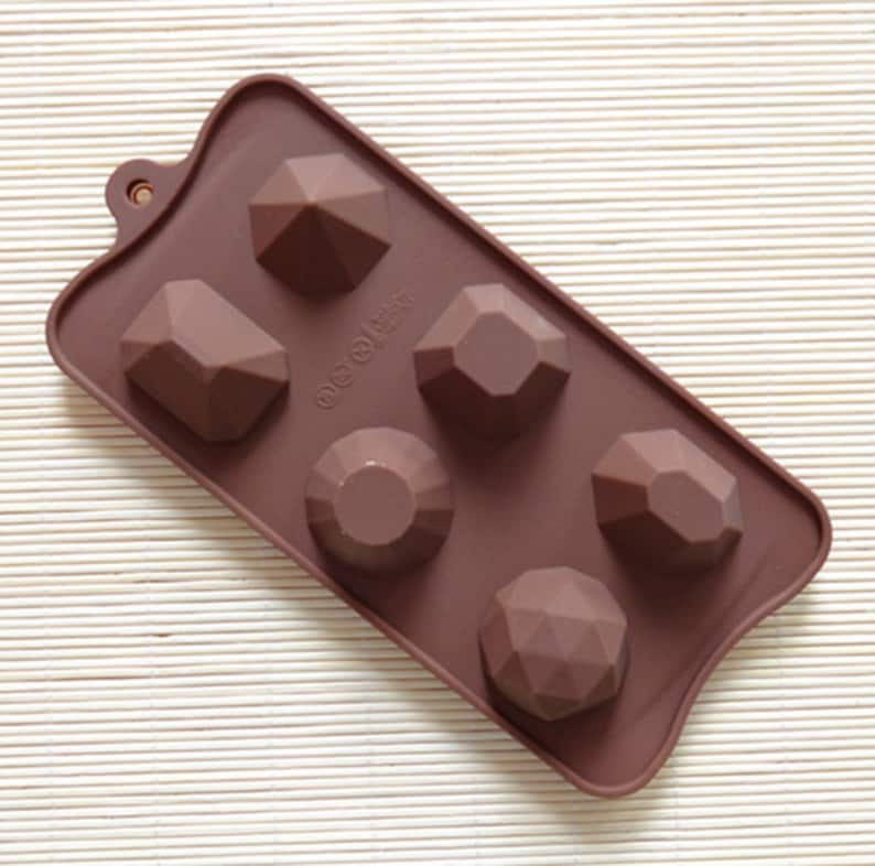 6diamond Chocolate Cake Mold Soap Mold Silicone Mold Biscuit Etsy