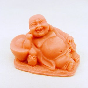 3D Laughing Buddha God Soap Mold Flexible Silicone Mold Candy Chocolate Mold Polymer Clay Mold Resin Mold Baking Tools R0388