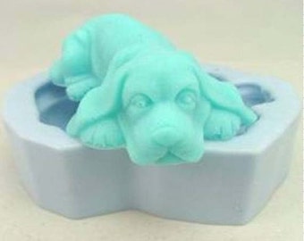 Puppy Dog Soap Mold Flexible Silicone Mold Candy Chocolate Mold Soap Mold Polymer Clay Mold Resin R1802 Baking Tools
