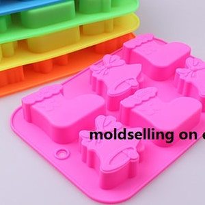 Christmas gift Chocolate Mold Soap Cake Mold Silicone Epoxy mold Ice Tray Biscuit Baking Tool DIY Bakeware Polymer Clay