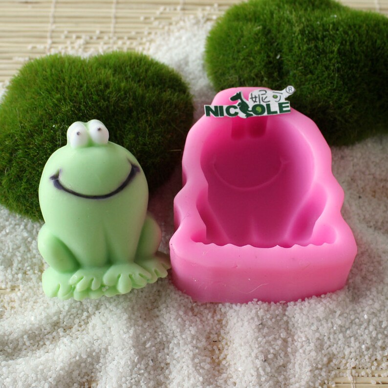 Frog Soap Mold Flexible Silicone Mold Candy Chocolate Mold Etsy