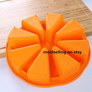 8-cavity Triangle Chocolate Mold Soap Cake Mold Silicone Epoxy mold Ice Tray Biscuit Baking Tool DIY Bakeware Polymer Clay