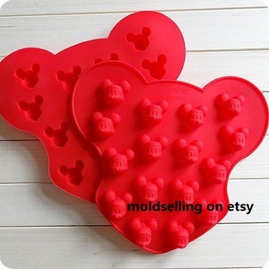 Mini Mickey Mouse Face Cake Mold Soap Mold Silicone Mold Soap Mould Biscuit Mold Baking Tool