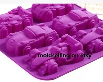 Racing car Chocolate Cake Mold Soap Mold Silicone Mold Biscuit Mold Baking Tool Fondant Mold Resin Fimo Mold Jelly Mold
