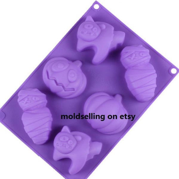 Halloween Mummy Chocolate Cake Mold Soap Mold Silicone Mold Biscuit Mold Baking Tool Fondant Mold Resin Fimo Mold Jelly Mold