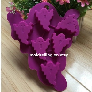 Cake Mold Halloween Ghost Soap Mold Silicone Mold Biscuit Mold Baking Tool Fondant Mold Resin Fimo Mold Jelly Mold