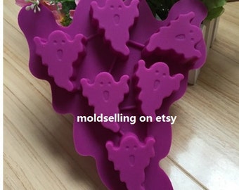 Cake Mold Halloween Ghost Soap Mold Silicone Mold Biscuit Mold Baking Tool Fondant Mold Resin Fimo Mold Jelly Mold