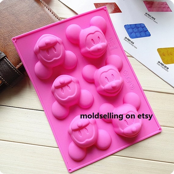 6-mickey Mouse Cake Mold Soap Mold Silicone Mold Soap Mould