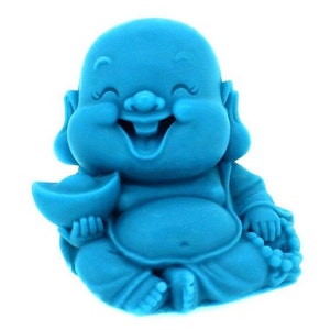 Laughing Buddha 3D Soap Mold Flexible Silicone Mold Candy Chocolate Mold Soap Mold Polymer Clay Mold Resin Mold Baking Tools R1097
