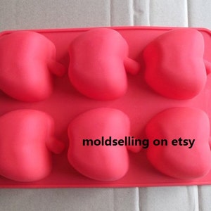 Apple Cake Mold Soap Mold Silicone Mold Biscuit Mold Baking Tool Fondant Mold Resin Fimo Mold Jelly Mold