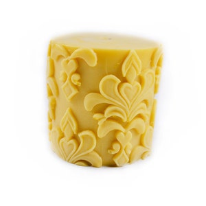 Fleur De Lis Flower Cylinder Candle Mold Rose Soap Mold Silicone Mold Soap Mould Crafts Candle Mold LZ0066