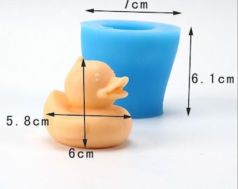 3D Small Duck Soap Mold Flexible Silicone Mold Candy Chocolate Mold Polymer Clay Mold Resin Mold Baking Tools R1790