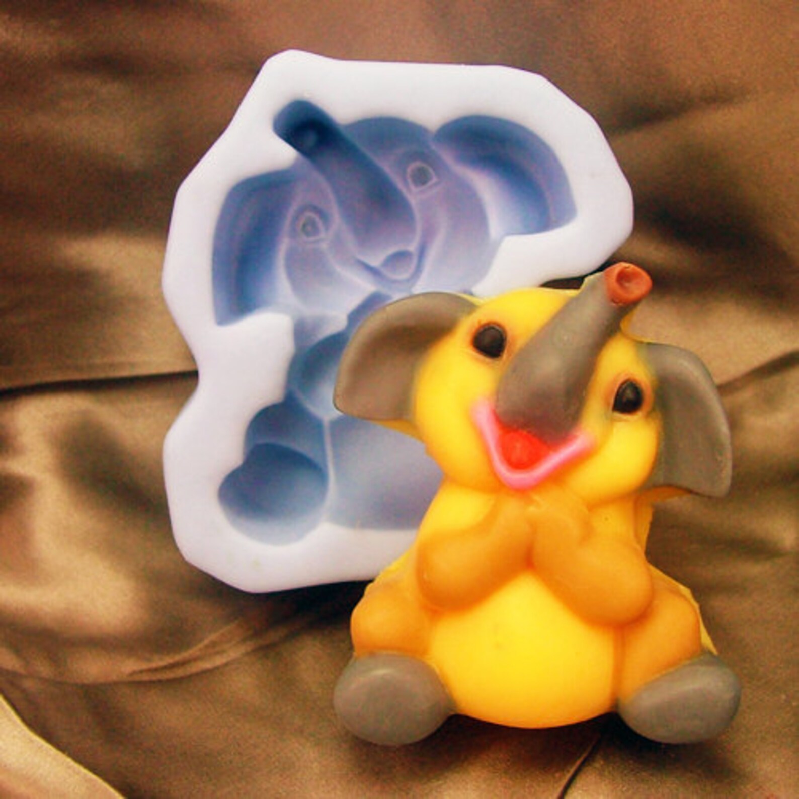 Elephant Soap Mold Flexible Silicone Mold Candy Chocolate Mold Etsy
