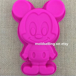 2PCS Mickey Mouse  Mold Soap Mold Cake Mold Silicone Mold Soap Mould Biscuit Mold Baking Tool DIY Bakeware