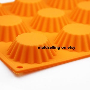 12-cavity Flower Tart Cake Mold Soap Mold Silicone Mold Soap Mould Biscuit Mold Baking Tools