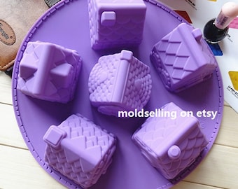 Villa House Cake Mold Soap Mold Silicone Mold Soap Mould Biscuit Mold Baking Tool DIY Bakeware