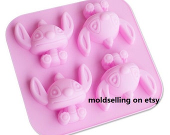 Stitch Chocolate Mold Soap Cake Mold Silicone Epoxy mold Ice Tray Biscuit Baking Tool DIY Bakeware Polymer Clay Resin Fimo