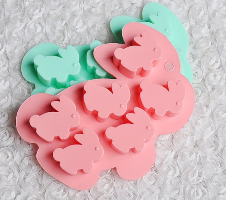 6Cavity Rabbit Ice Mold Ice Tray Flexible Silicone Mold DIY Etsy