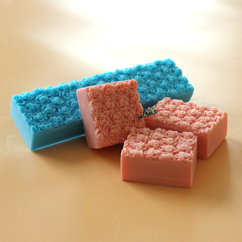 1kg Rose Floral Rectangle Soap Mold Loaf Toast Silicone Mold Etsy